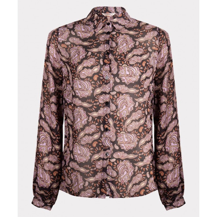 Esqualo Blouse Paisley Purple 
